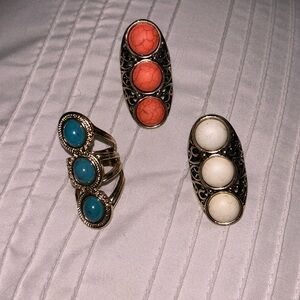 Gold rings, size 7
